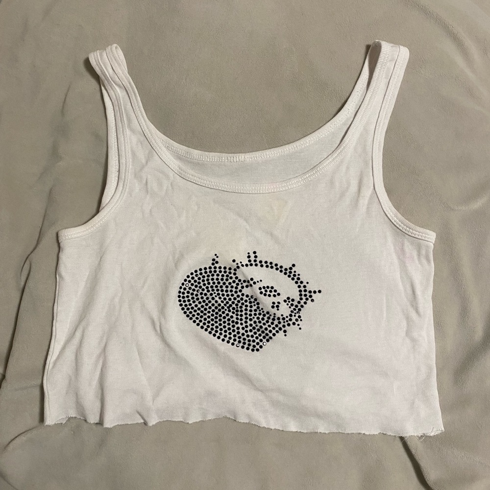 4uonlyusa white heart tank